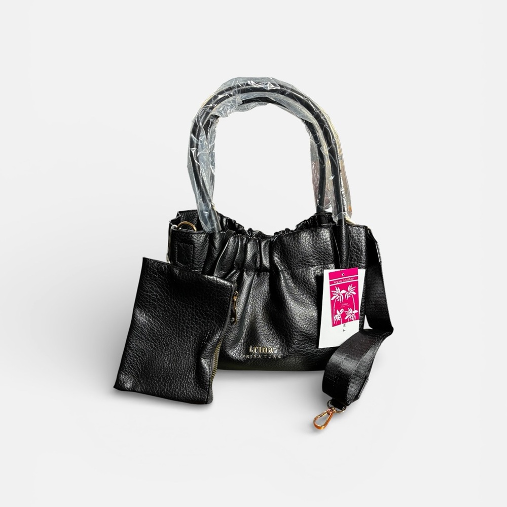 Trina Turk Black Shoulder Bag Set